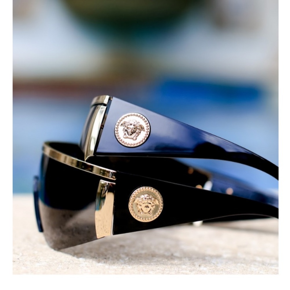 Versace Tribute Shield Sunglasses Mirrored XL - Picture 11 of 11